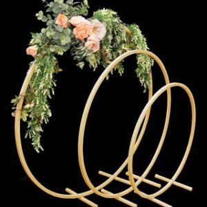 Gold Standing Hoops (3 pieces)