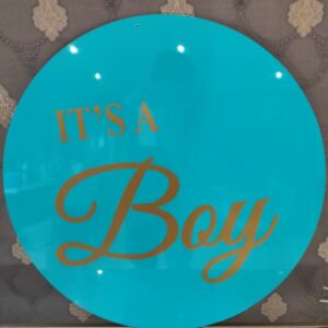 It’s a Boy Acrylic sign (Teal Blue)