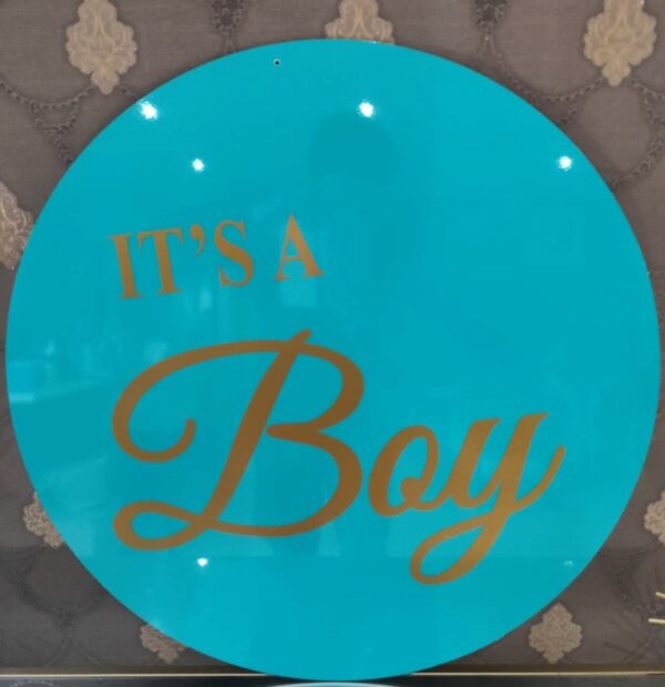 It’s a Boy Acrylic sign (Teal Blue)