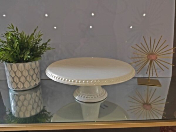 White Ceramic Cake Stand